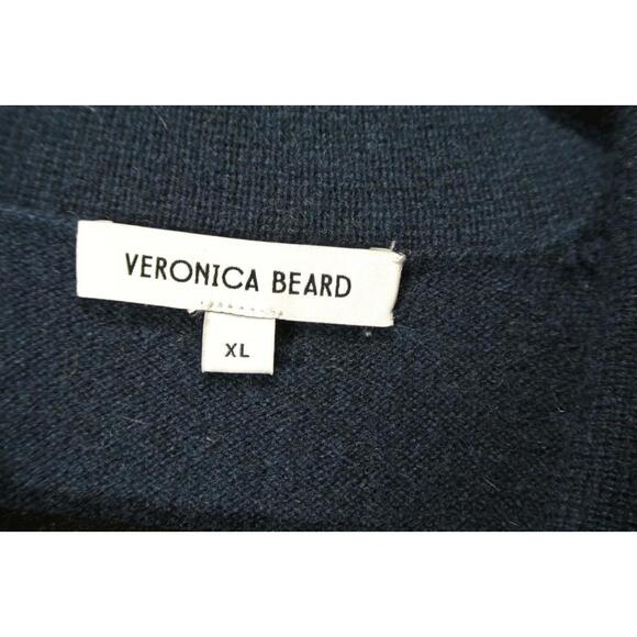 NEW, Veronica Beard Cheshire Cashmere Cardigan in Navy Sz XL #S8239 - Picture 7 of 11